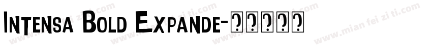 Intensa Bold Expande字体转换